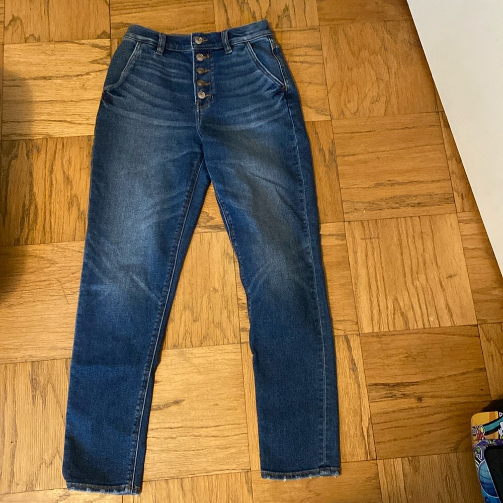 American Eagle front button closure mom jeans